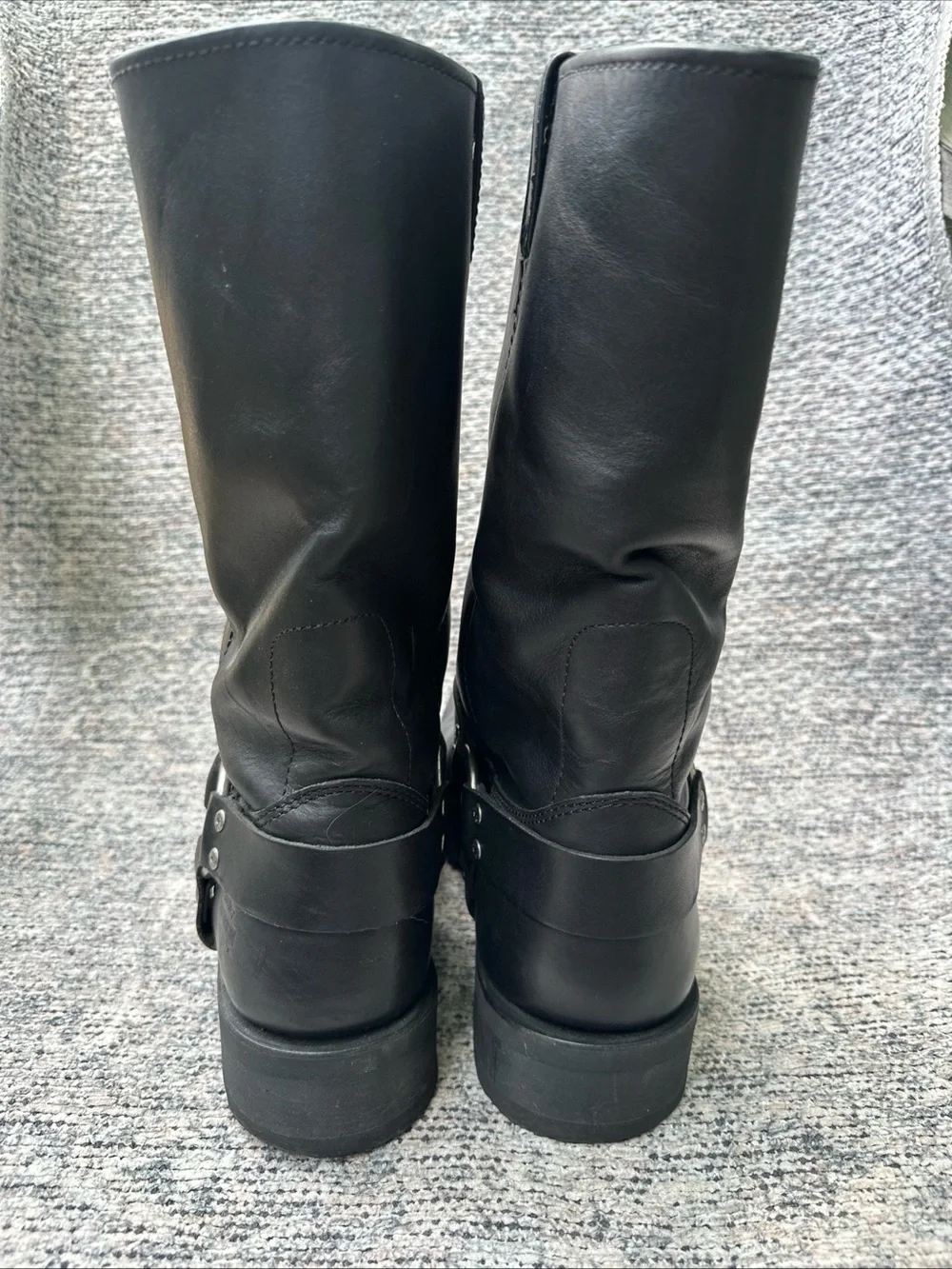 Harley Davidson Harness Hustin Black Leather Boots Mens 13, 95354 Riding Harness